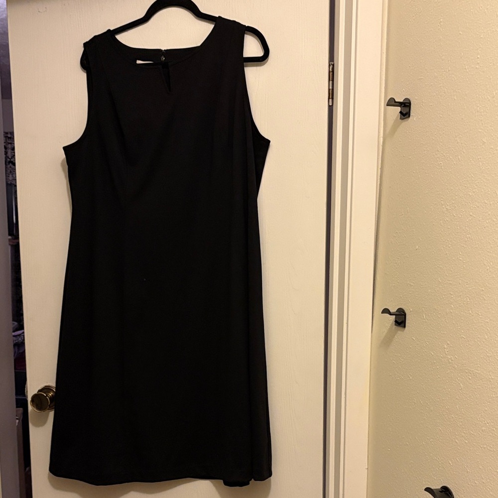 NWT-Talbots Elegant Black Sleeveless Dress